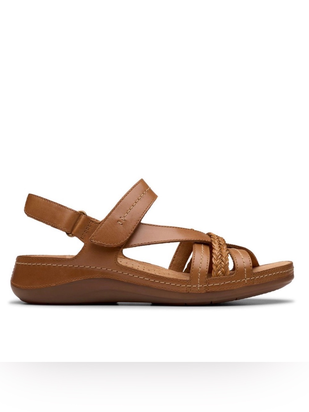 🥿 Clarks Cecily Strap Sandals – Tan Leather – Size 8.5 – NWOT